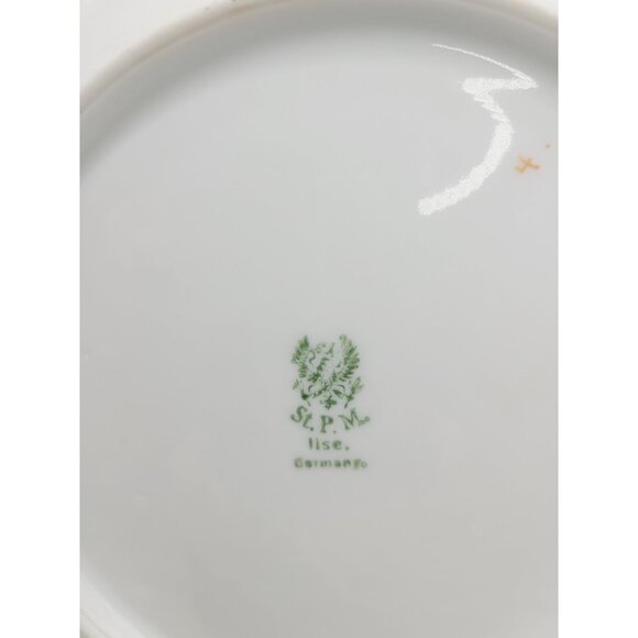 Antique 1920-1933 Stanowitz Striegau Rose Porcelain Salad Plates Set Of 5 - Picture 12 of 12